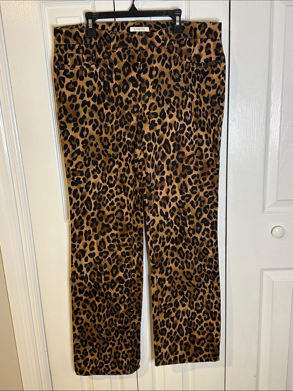 Jones New York Leopard Print Pants - Brown & Black | 10